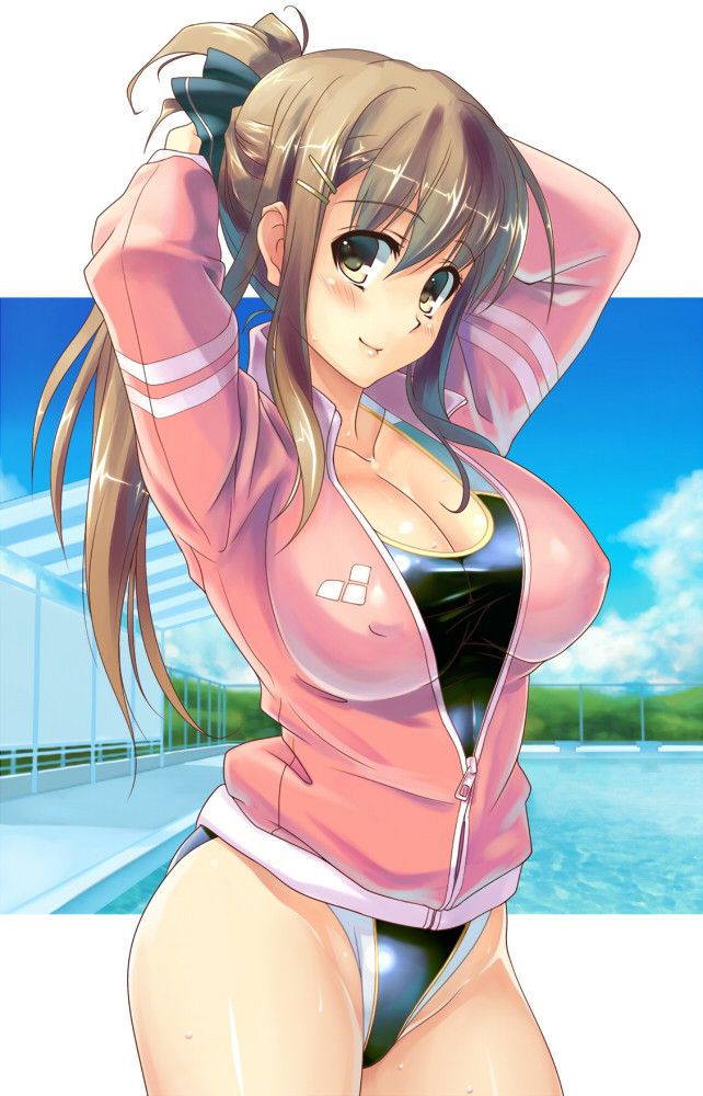 The girl and the elder sister of the swimsuit who is tightening the body tightly wet in water (* ´ д ' *) nuke ㉔ 41