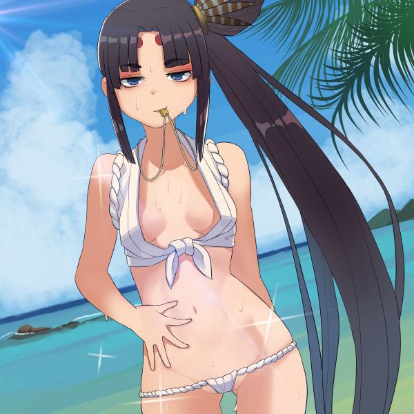 [Secondary/ZIP] 100 pieces of cute picture summary of fgo Cow Young-chan is less exposed breast swimsuit 52