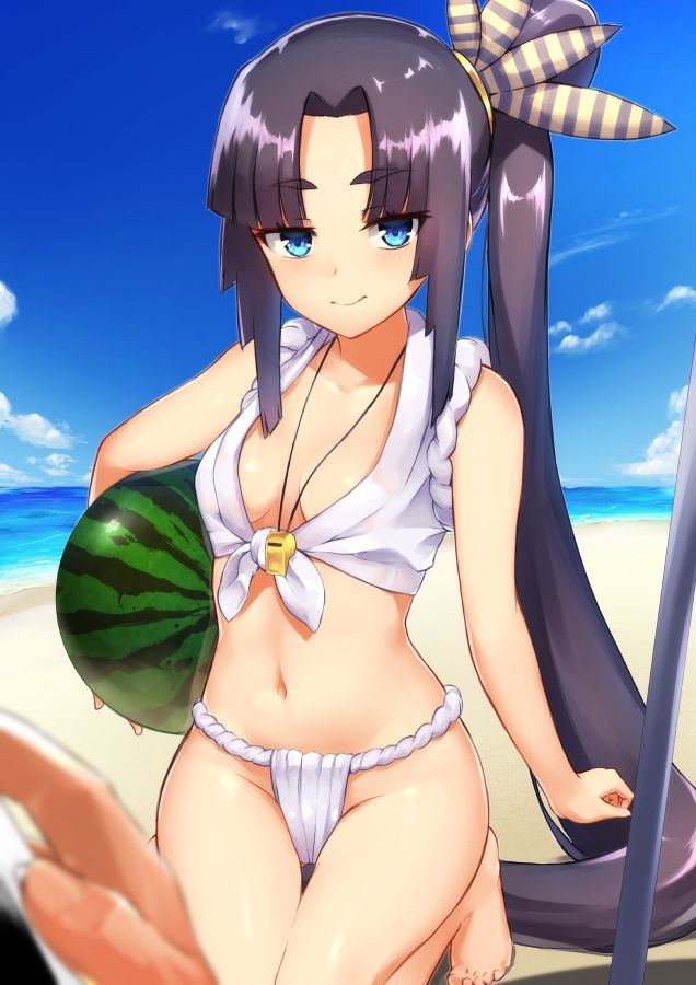 [Secondary/ZIP] 100 pieces of cute picture summary of fgo Cow Young-chan is less exposed breast swimsuit 68