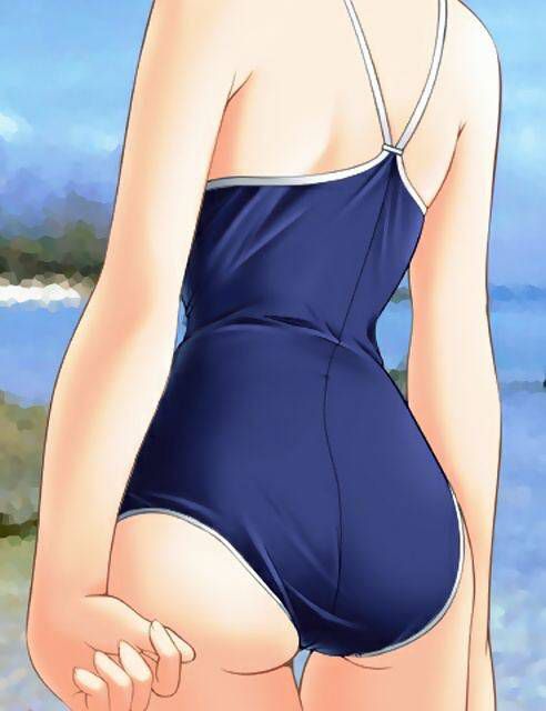 [56 pieces] Cute Erofeci image collection of two-dimensional school swimsuit. 44 1