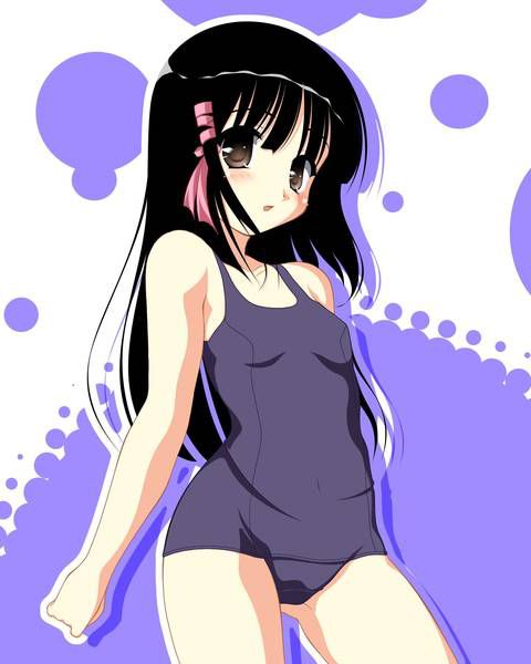 [56 pieces] Cute Erofeci image collection of two-dimensional school swimsuit. 44 13