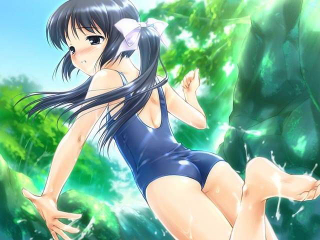 [56 pieces] Cute Erofeci image collection of two-dimensional school swimsuit. 44 17