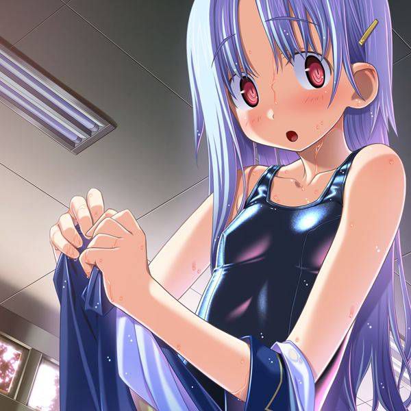[56 pieces] Cute Erofeci image collection of two-dimensional school swimsuit. 44 23