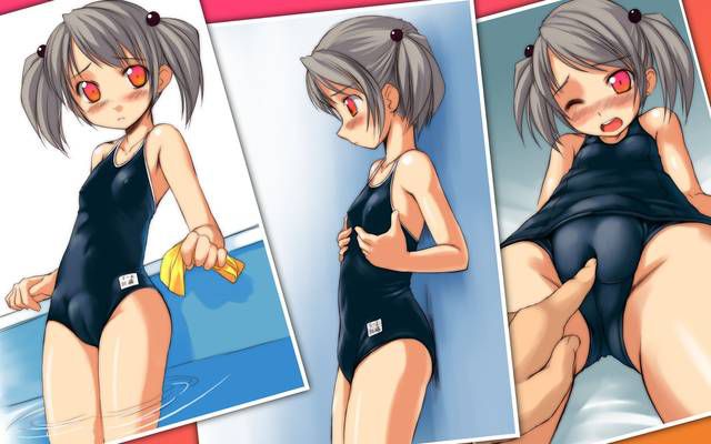 [56 pieces] Cute Erofeci image collection of two-dimensional school swimsuit. 44 26