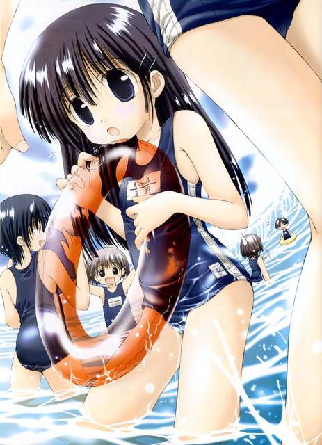 [56 pieces] Cute Erofeci image collection of two-dimensional school swimsuit. 44 27