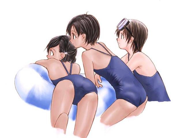 [56 pieces] Cute Erofeci image collection of two-dimensional school swimsuit. 44 3