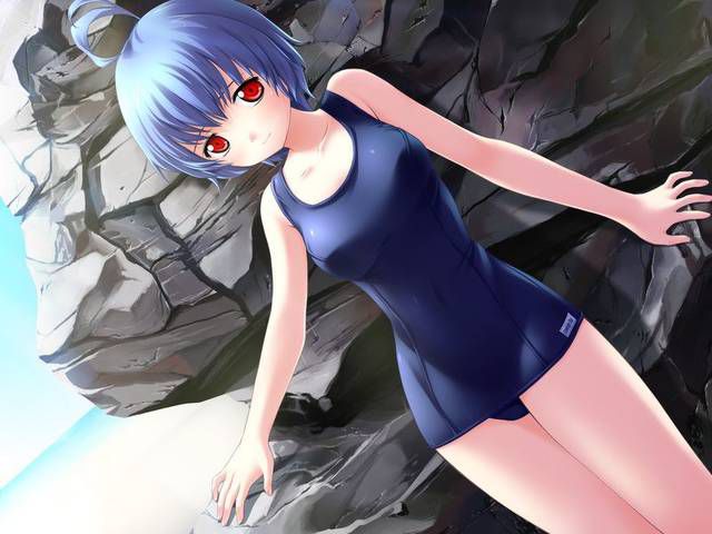 [56 pieces] Cute Erofeci image collection of two-dimensional school swimsuit. 44 34