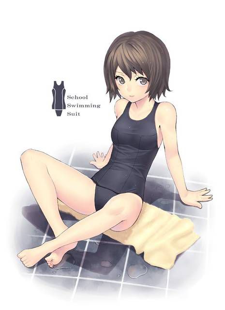 [56 pieces] Cute Erofeci image collection of two-dimensional school swimsuit. 44 4
