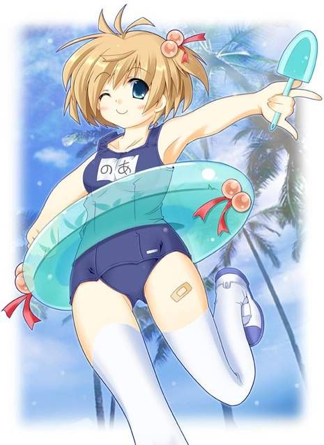 [56 pieces] Cute Erofeci image collection of two-dimensional school swimsuit. 44 46