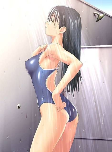 [56 pieces] Cute Erofeci image collection of two-dimensional school swimsuit. 44 47