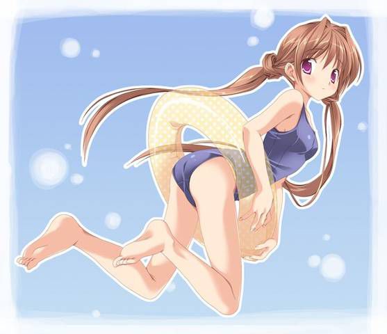 [56 pieces] Cute Erofeci image collection of two-dimensional school swimsuit. 44 5