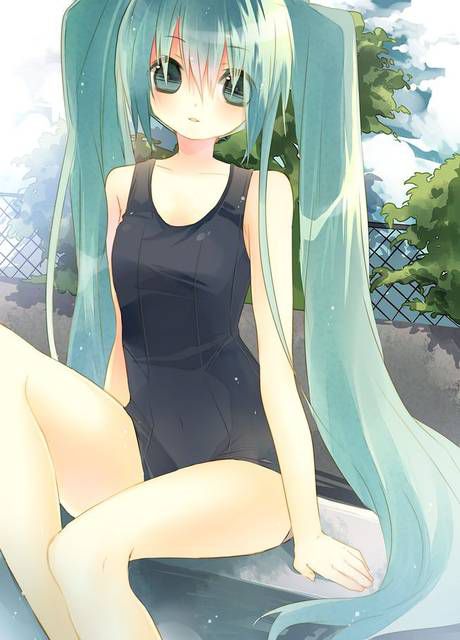[56 pieces] Cute Erofeci image collection of two-dimensional school swimsuit. 44 7
