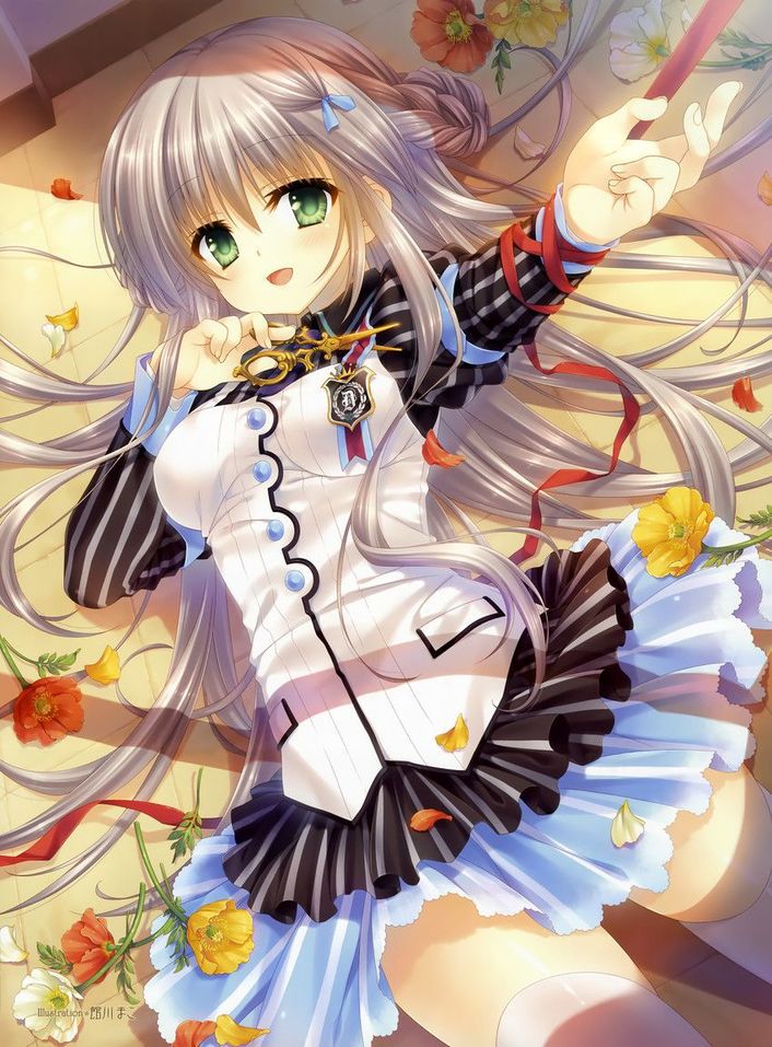 [Secondary] I put a secondary girl picture of silver hair 4