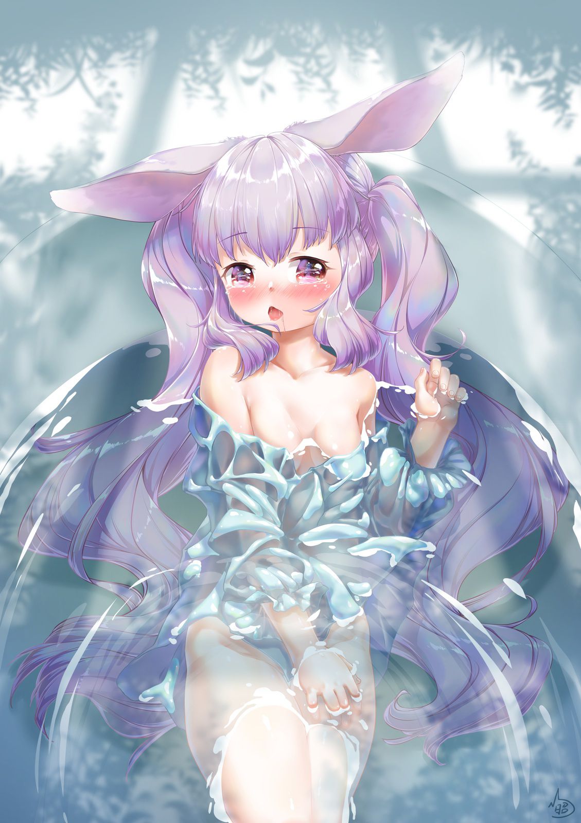 An innocent loli child image of a cat in the bath! part13 21