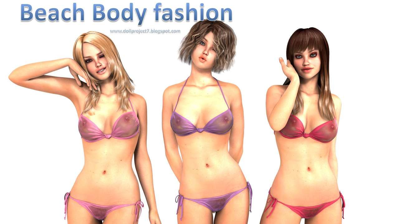 DollProject7 - Melissa, Hannah and Trisha - Beach Body fashion (dollproject7.blogspot.com) 1