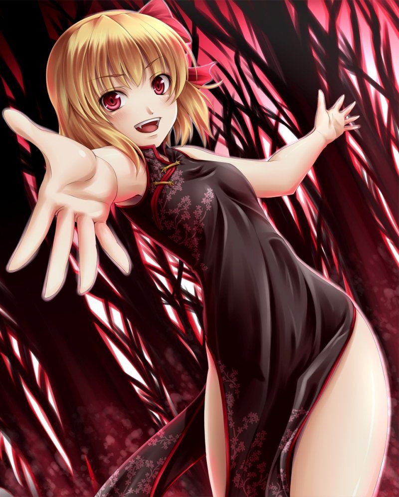 [2nd] Secondary erotic image of a girl with a thigh that is wearing a dress with a slit is erotic 2 [slit] 18