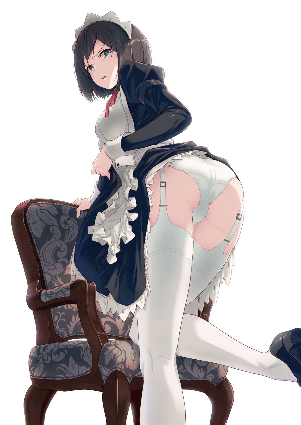 【Erotic Anime Summary】 Beautiful women and beautiful girls seducing with naughty legs wearing garter belts 【Secondary erotica】 27