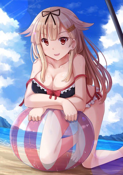 【Secondary erotic】 In summer, here is an erotic image of a girl with a chiechi body wearing a swimsuit that wants to masturbate 10