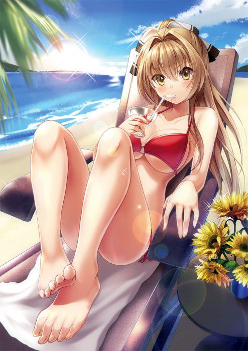 【Secondary erotic】 In summer, here is an erotic image of a girl with a chiechi body wearing a swimsuit that wants to masturbate 16