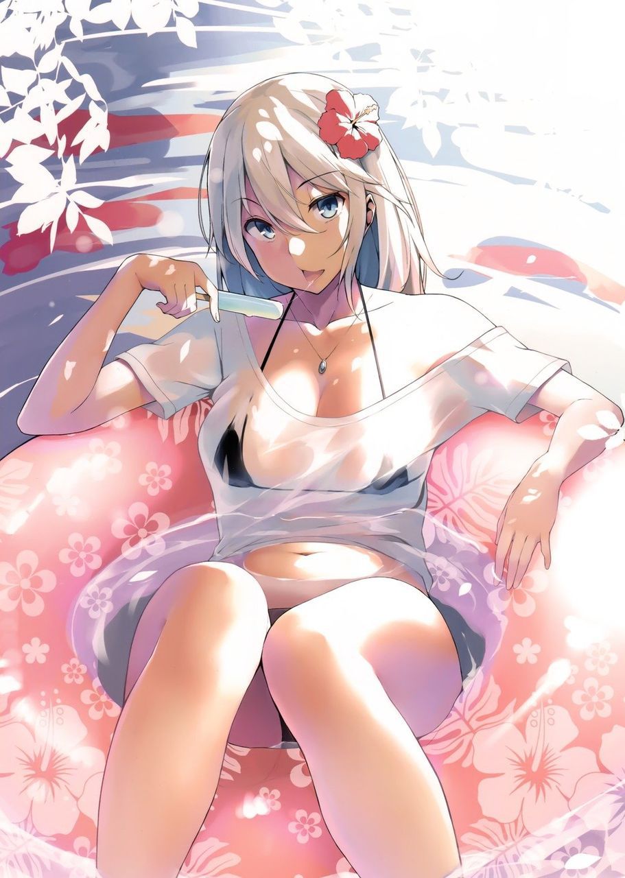 【Secondary erotic】 In summer, here is an erotic image of a girl with a chiechi body wearing a swimsuit that wants to masturbate 17