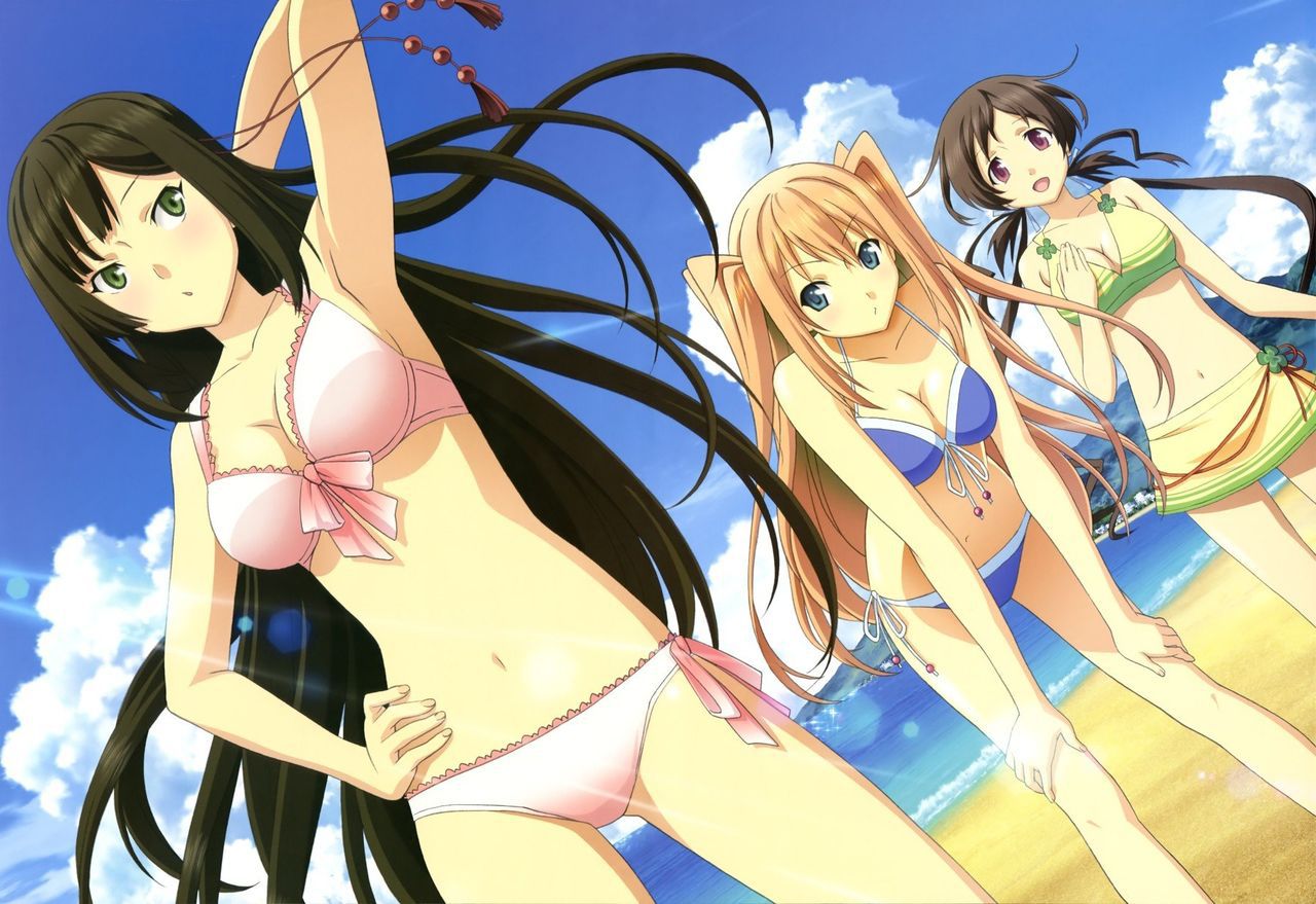 【Secondary erotic】 In summer, here is an erotic image of a girl with a chiechi body wearing a swimsuit that wants to masturbate 18