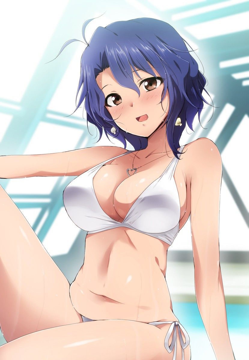 【Secondary erotic】 In summer, here is an erotic image of a girl with a chiechi body wearing a swimsuit that wants to masturbate 21