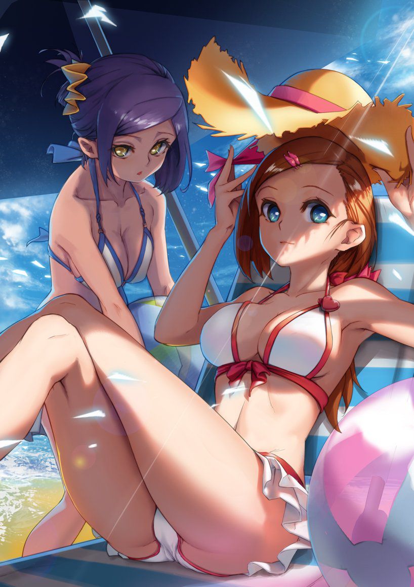 【Secondary erotic】 In summer, here is an erotic image of a girl with a chiechi body wearing a swimsuit that wants to masturbate 23
