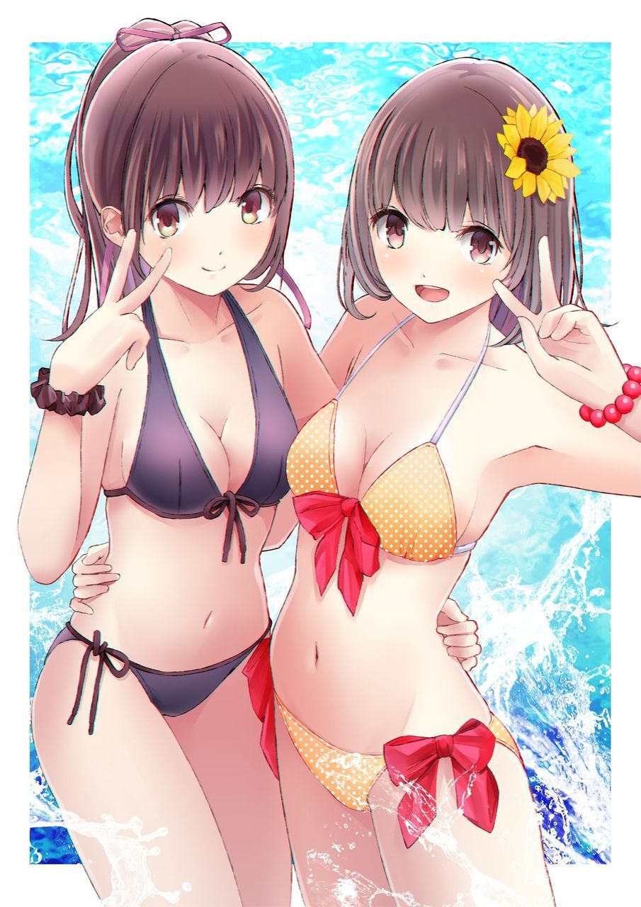 【Secondary erotic】 In summer, here is an erotic image of a girl with a chiechi body wearing a swimsuit that wants to masturbate 24