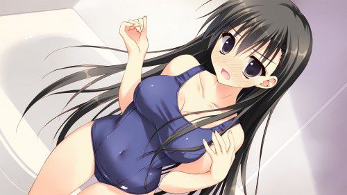 【Secondary erotic】 In summer, here is an erotic image of a girl with a chiechi body wearing a swimsuit that wants to masturbate 4