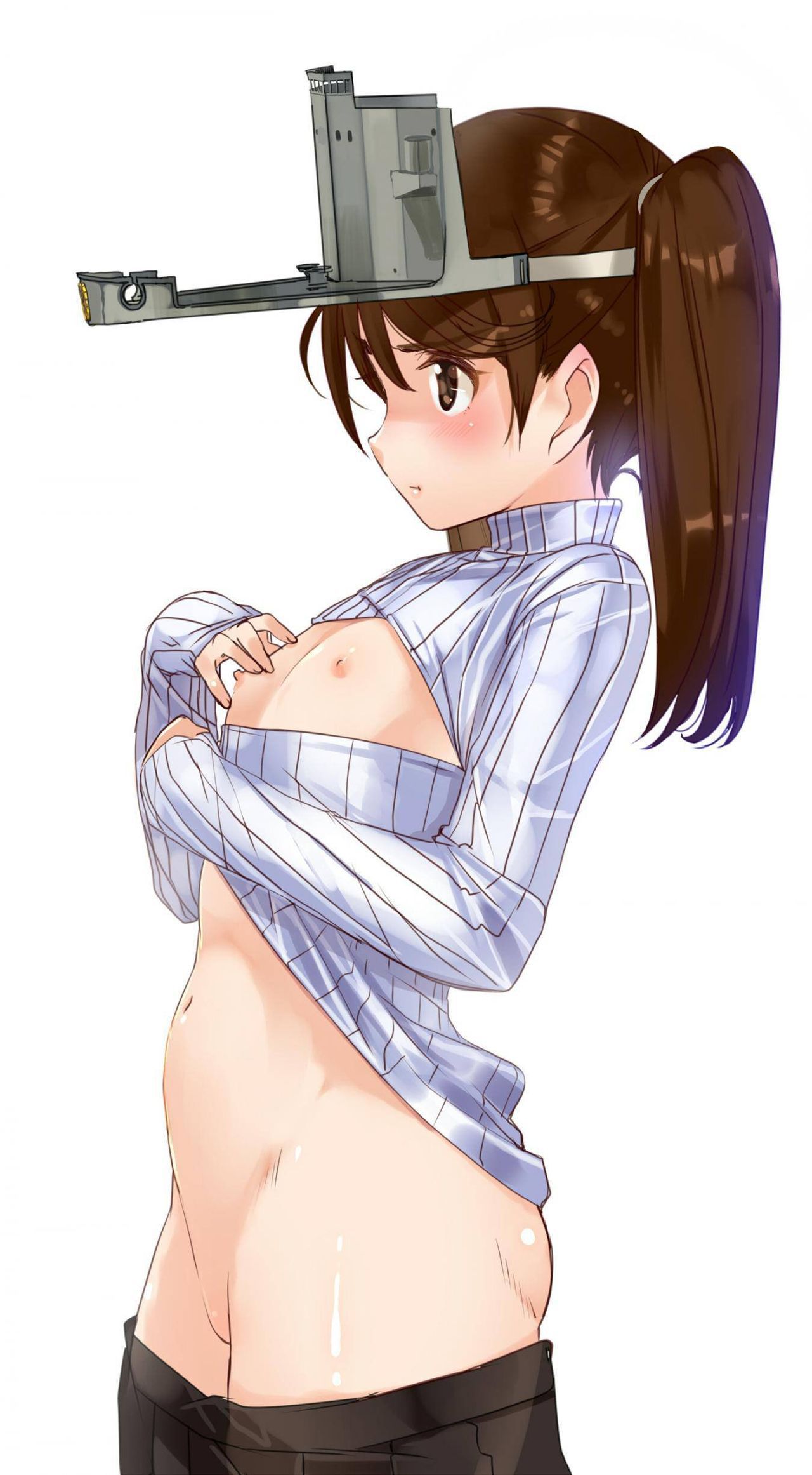 [2nd] Secondary erotic image of a girl with a small breasts [little milk] 34