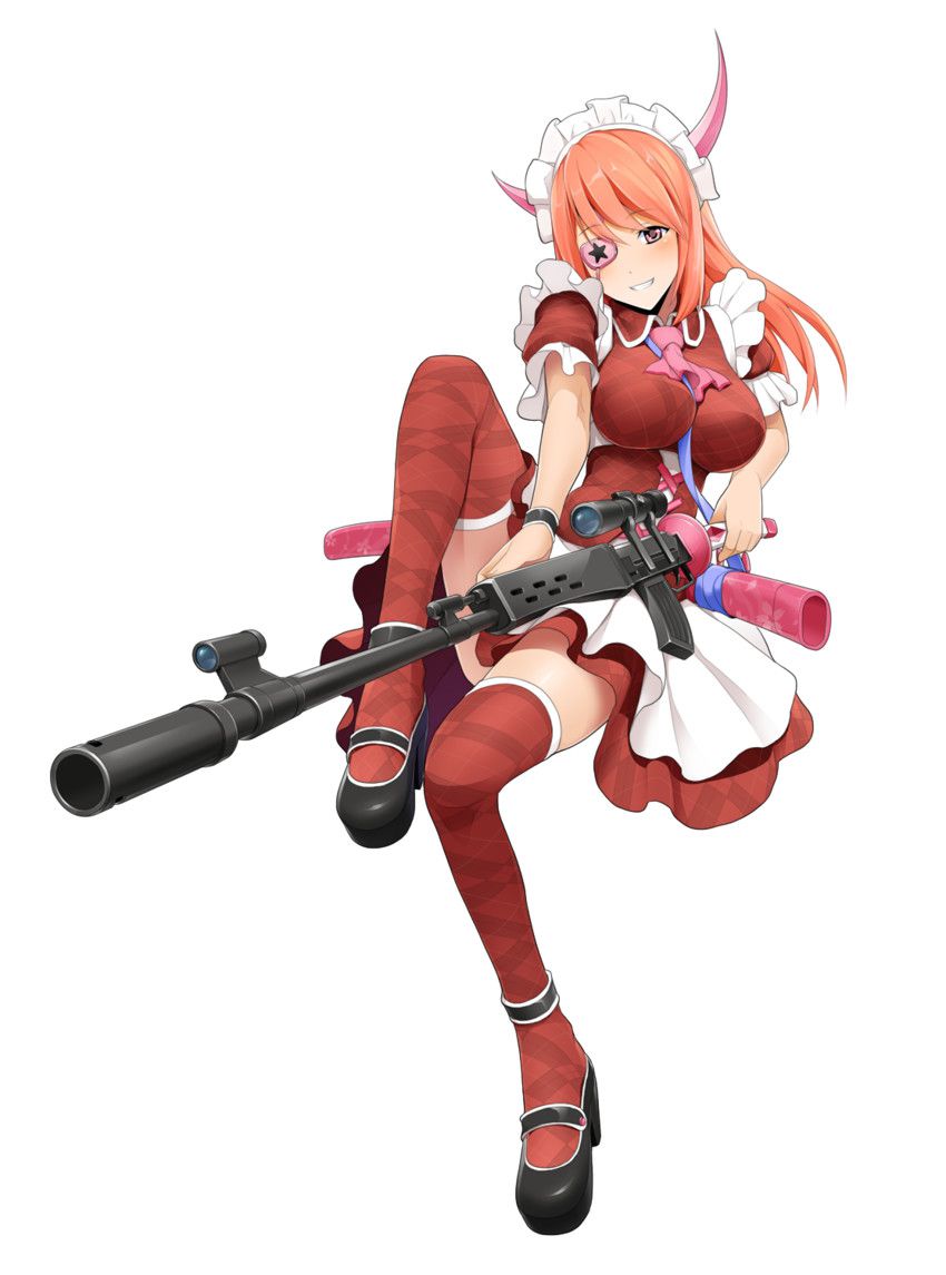 [Secondary erotic] Second erotic image of a girl with a weapon 8 [firearms, etc.] 16