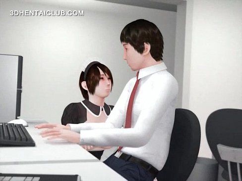 Anime maiden giving blowjob to her boss - 5 min Part 2 16