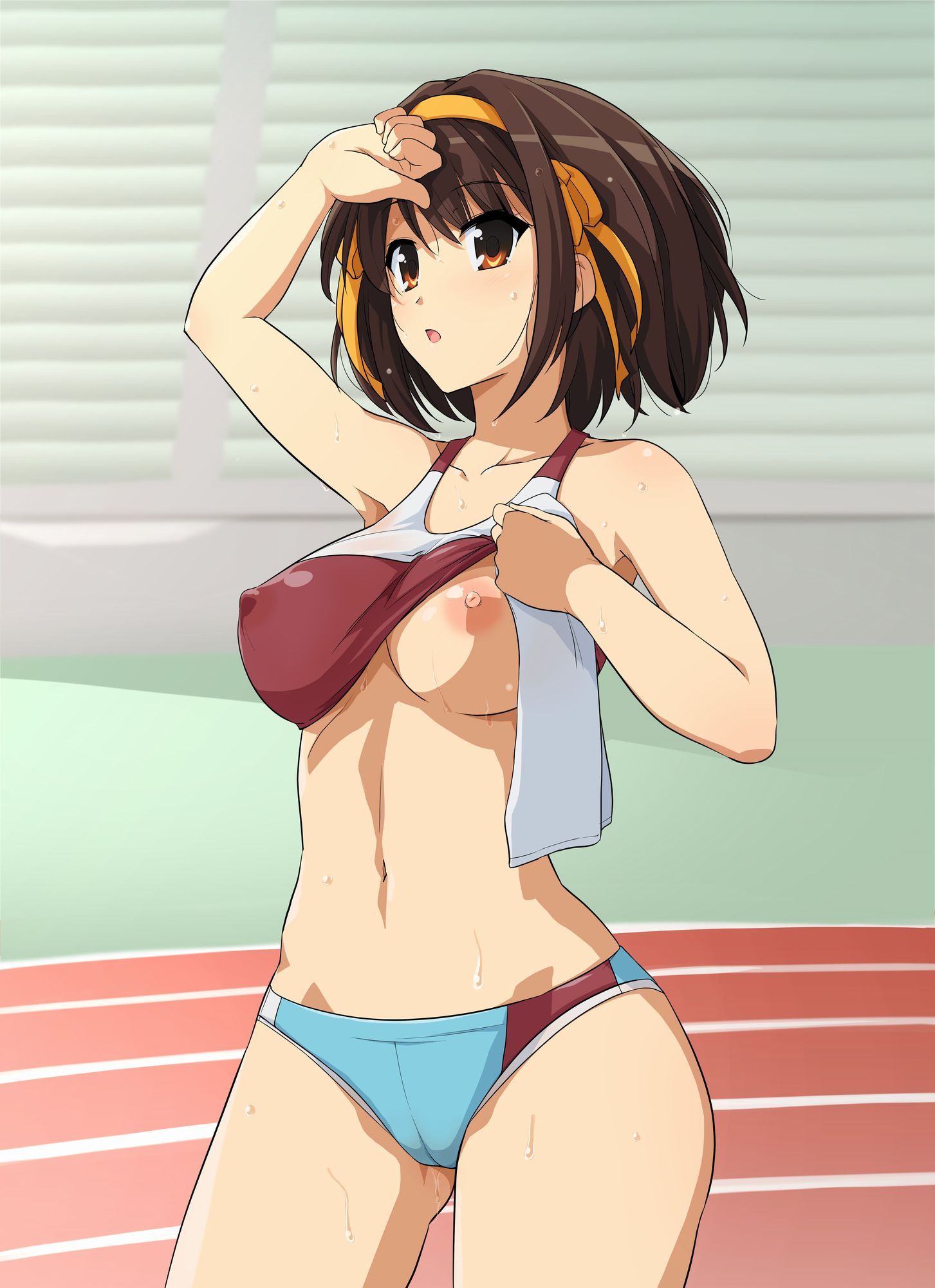 【Secondary erotic】 Erotic image of a girl wearing a sports bra that makes the sober feeling look erotic again is here 29