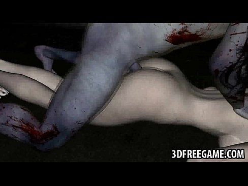 Sexy 3D zombie babe gets her pussy licked and fucked - 2 min 27