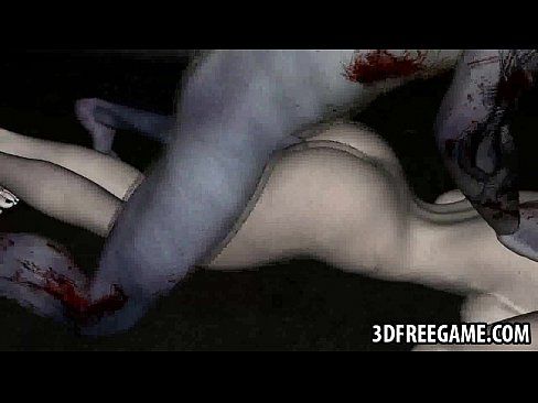 Sexy 3D zombie babe gets her pussy licked and fucked - 2 min 30
