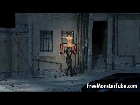 3D lesbian Harley Quinn gets eaten out outdoors - 3 min Part 1 6