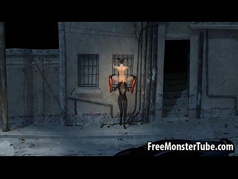 3D lesbian Harley Quinn gets eaten out outdoors - 3 min Part 1 7