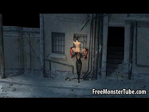 3D lesbian Harley Quinn gets eaten out outdoors - 3 min Part 1 8