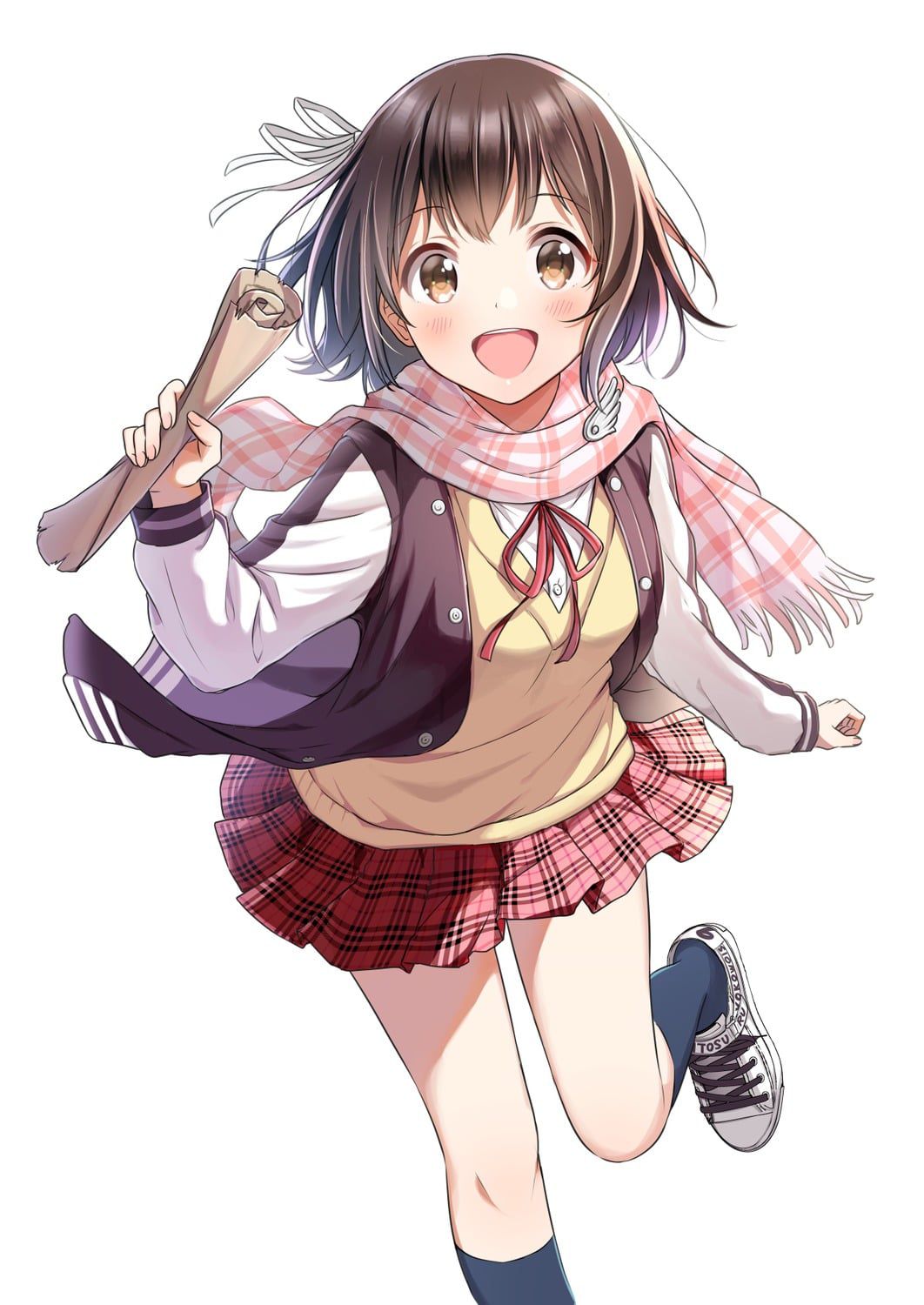 Here is ♪ only a healthy fluffy school uniform girl two-dimensional image feature 15