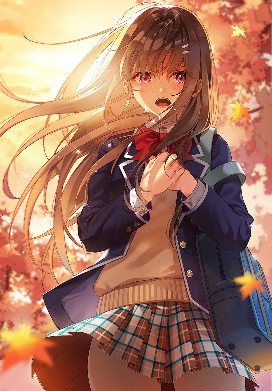 Here is ♪ only a healthy fluffy school uniform girl two-dimensional image feature 24