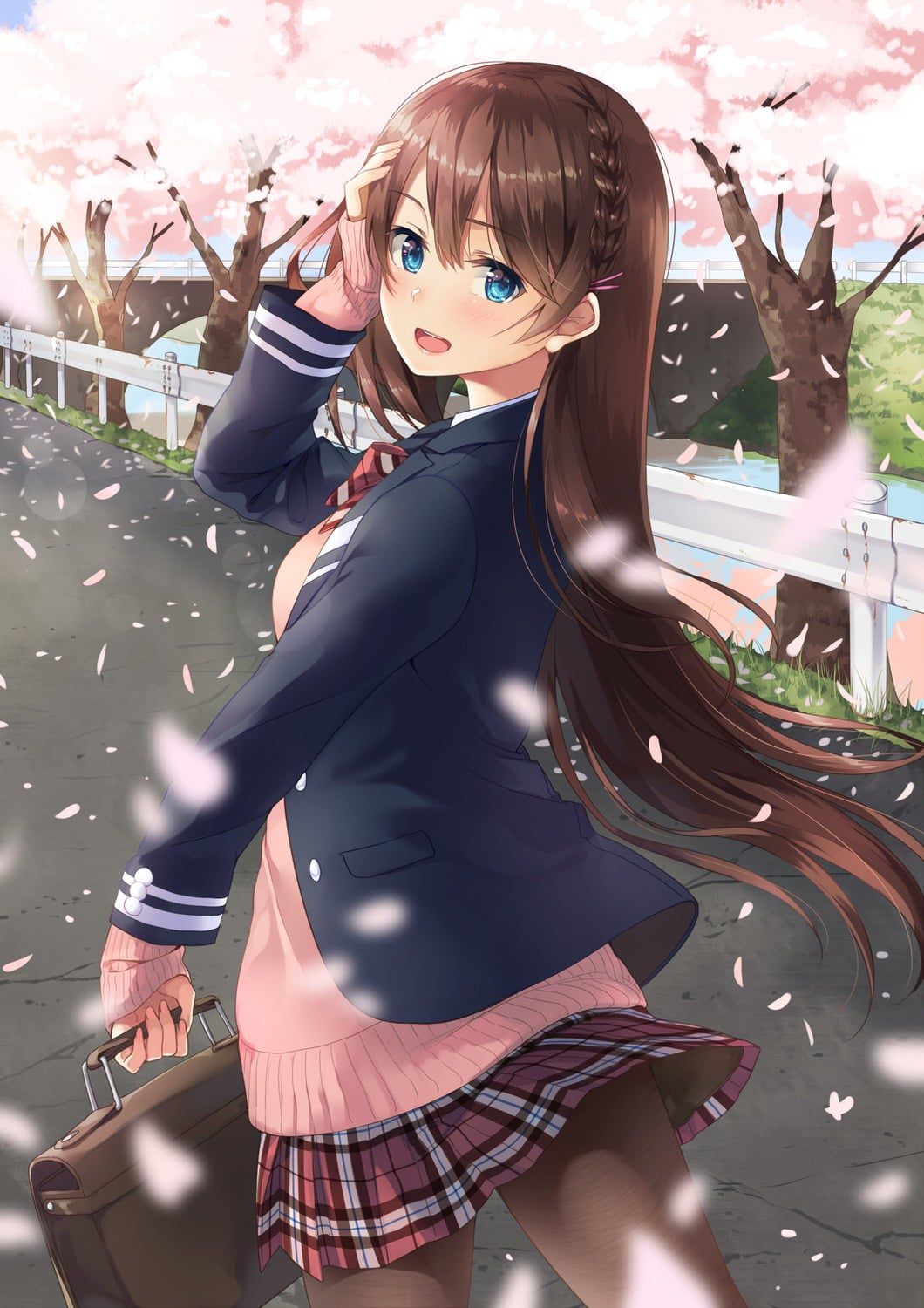 Here is ♪ only a healthy fluffy school uniform girl two-dimensional image feature 26