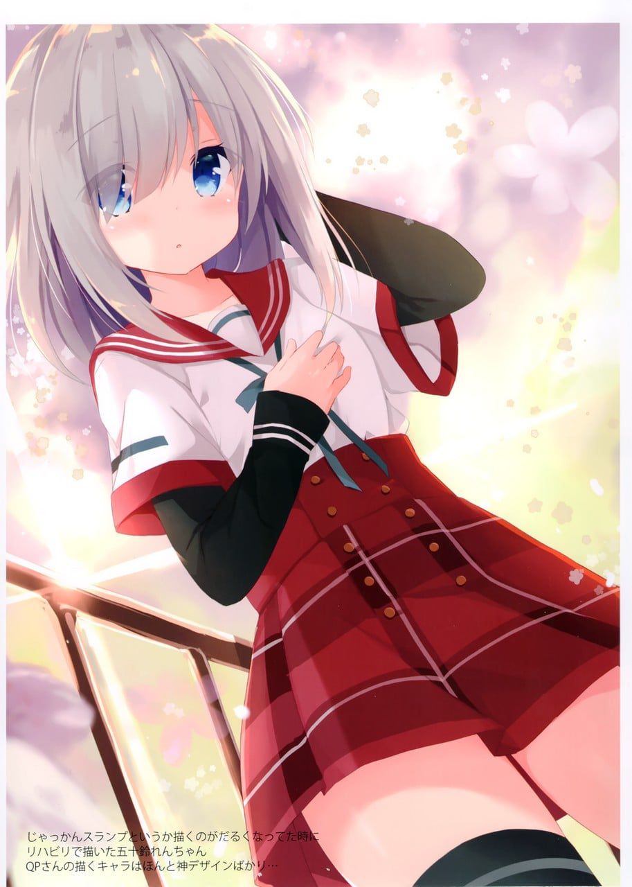 Here is ♪ only a healthy fluffy school uniform girl two-dimensional image feature 42