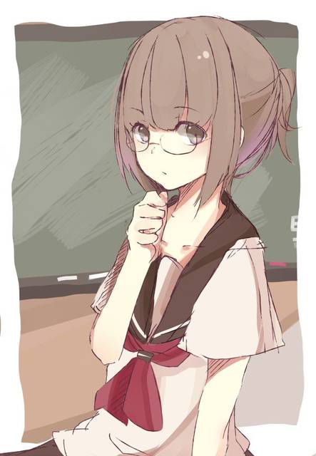 [105 Reference images] and the charm of the girl wearing two-dimensional glasses. 2 95