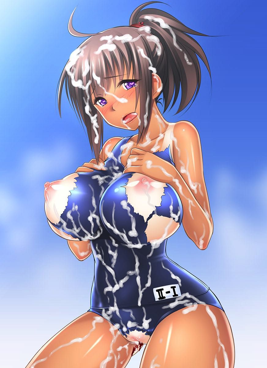 Erotic pictures (school swimsuit) in the development body that was wearing swimsuit [secondary erotic] 19