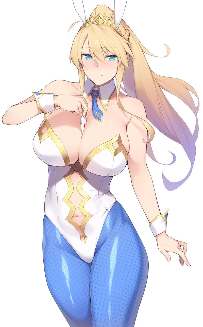 【FGO】Erotic image of Bunny Artoria (Swimsuit Lion King) 40