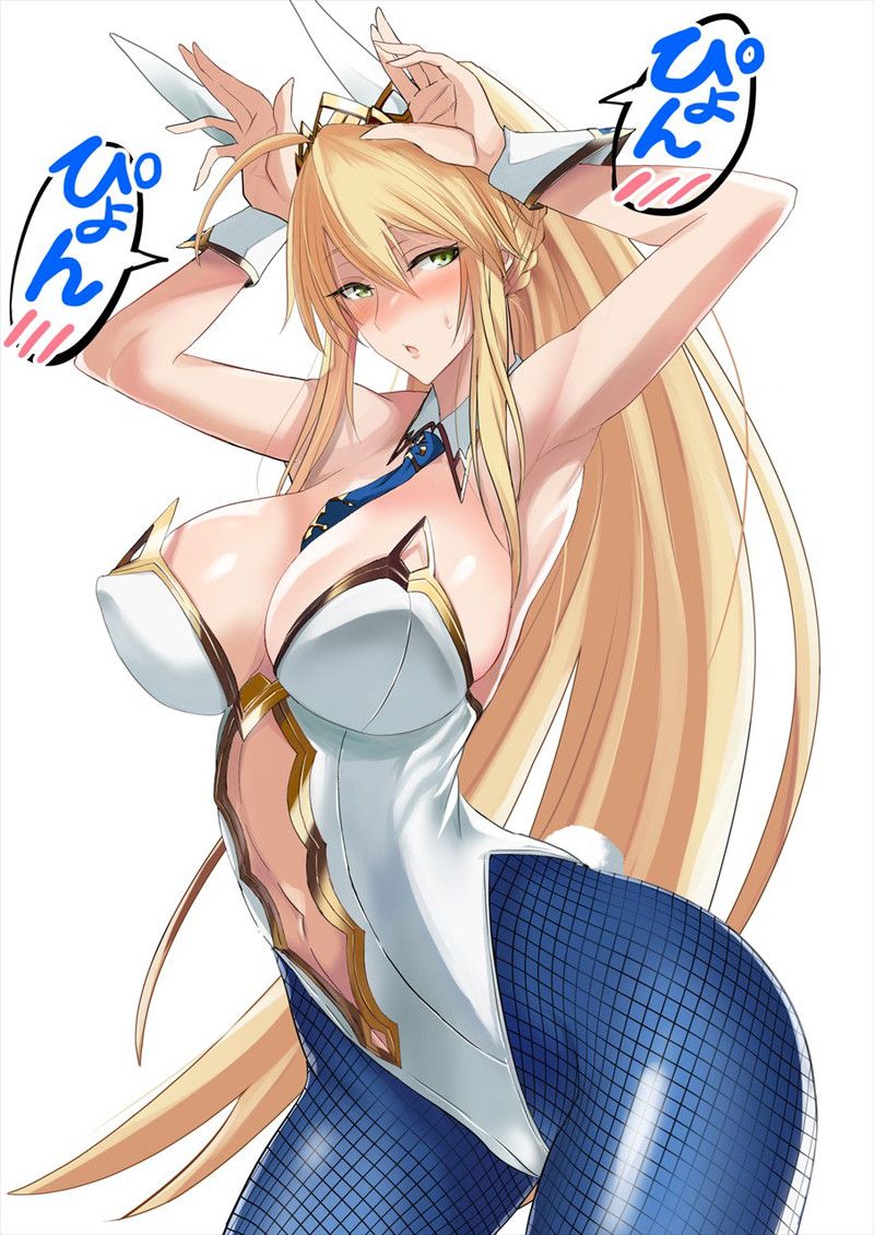 【FGO】Erotic image of Bunny Artoria (Swimsuit Lion King) 54