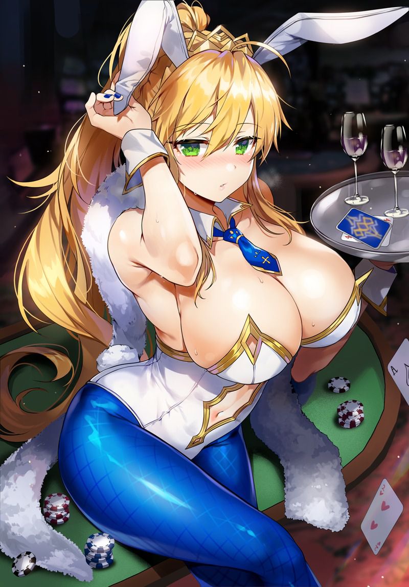 【FGO】Erotic image of Bunny Artoria (Swimsuit Lion King) 56