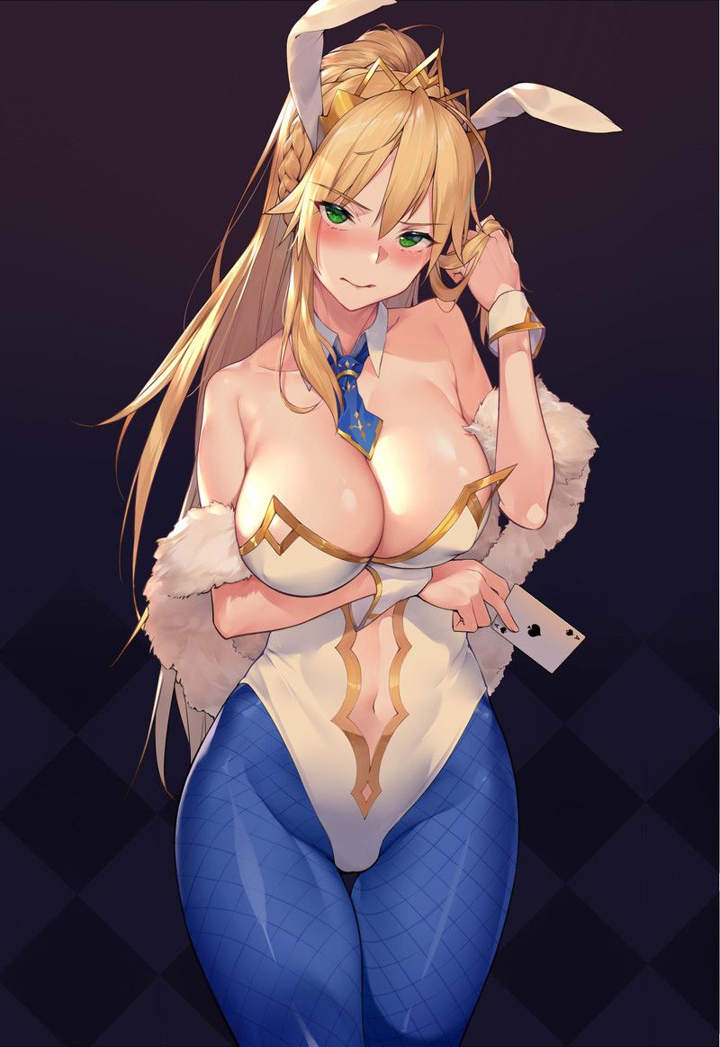 【FGO】Erotic image of Bunny Artoria (Swimsuit Lion King) 62