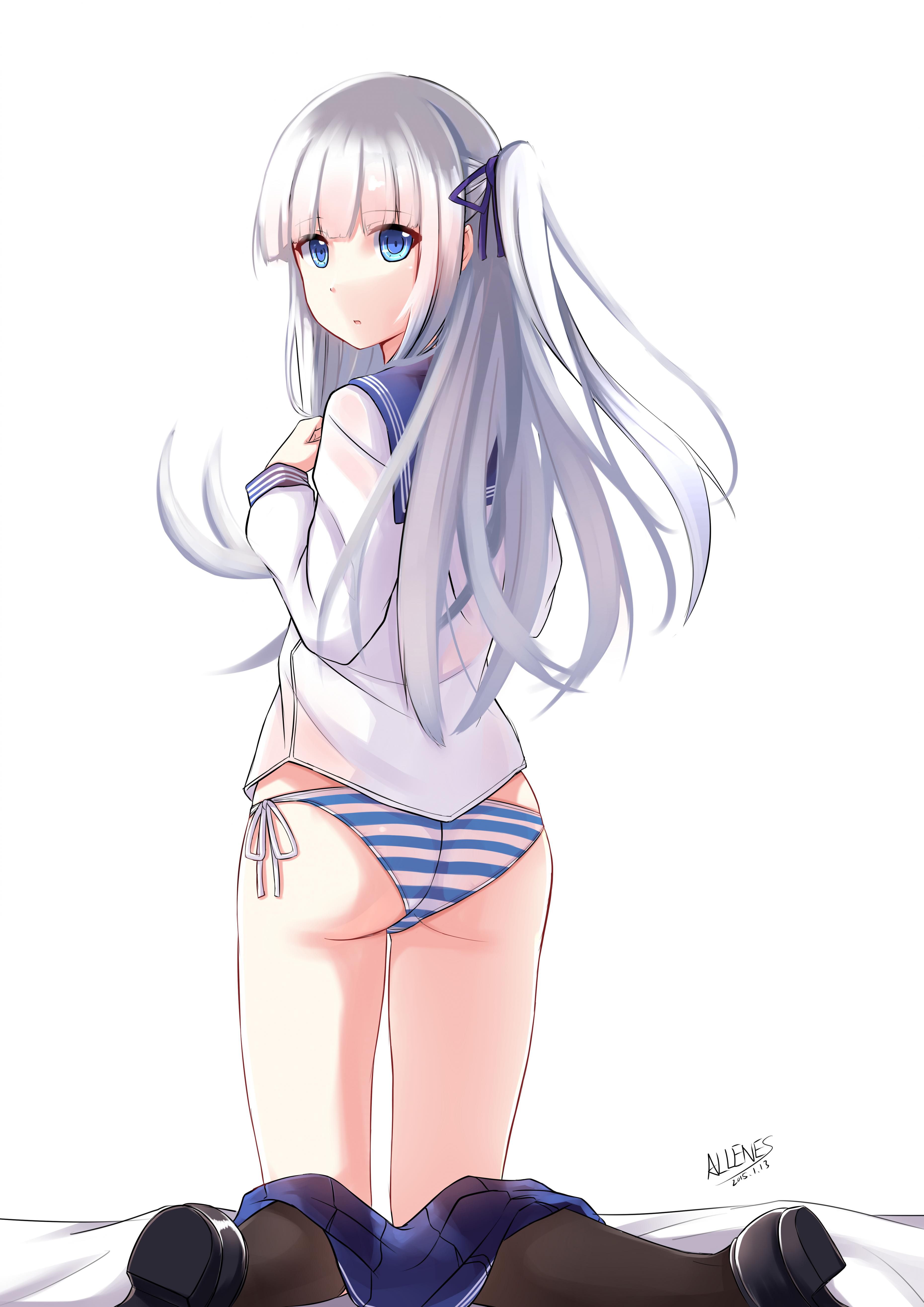 [Silver hair] The second erotic image of a girl with white hair that is transparent [Gray] Part4 38