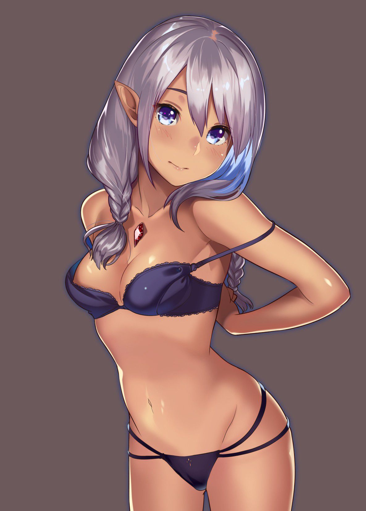 Naughty secondary image of a defenseless girl in underwear wwww 35